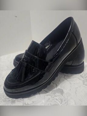 Jones New York Black Patent Priscilla Slip-On Loafers